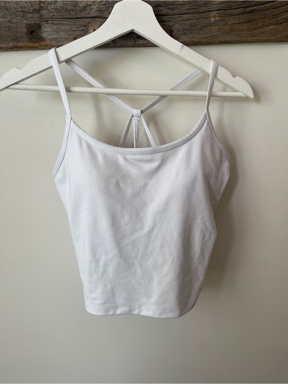 Hollister Gilly Hicky White Strappy Back Tank Top